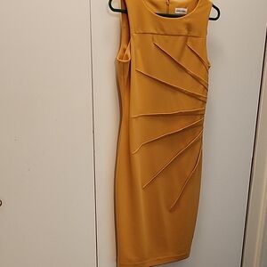 Calvin Klein Gold Midi Dress